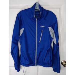 Patagonia Men's Velocity O2  Jacket Size Small Blue Gray Windbreaker Lightweight